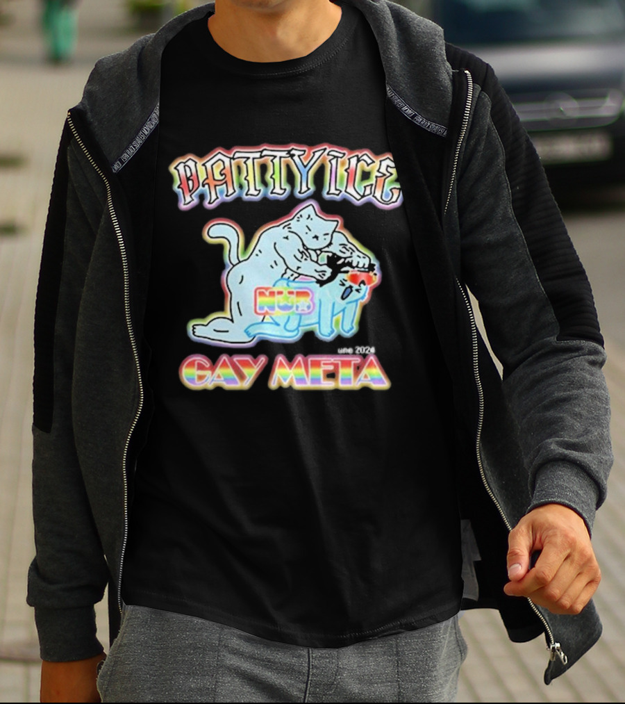 Patty Ice Cat Duo NQB Gay Meta T-Shirt