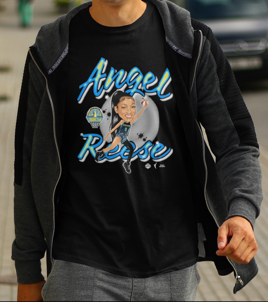 Angel Reese Premium Playa Society Sky Basketball Star T-Shirt