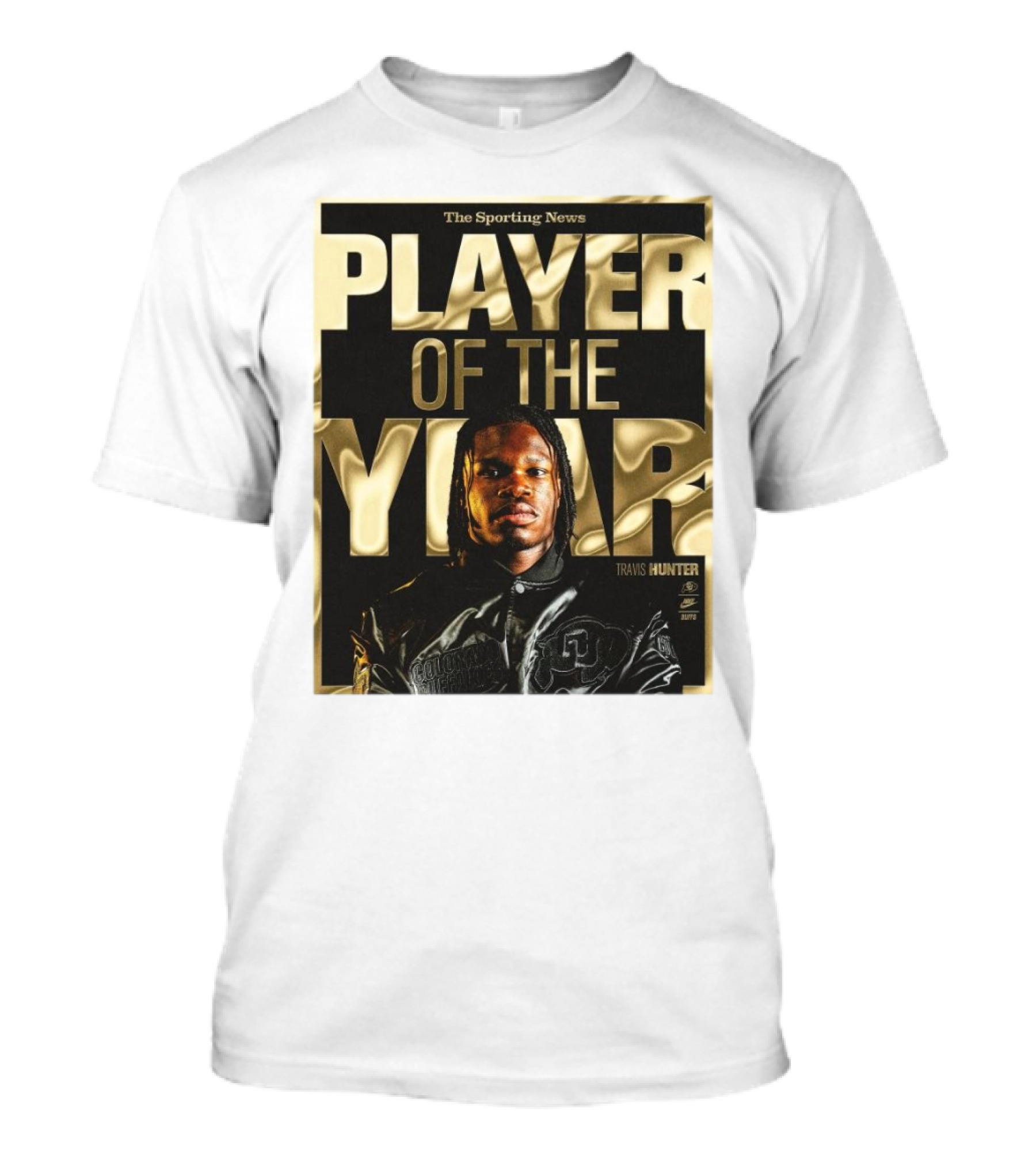 The Sporting News Player Of The Year Travis Hunter Colorado Buffaloes T-Shirt
