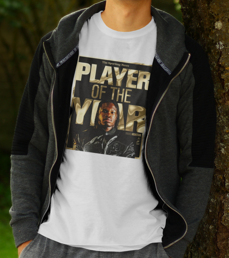 The Sporting News Player Of The Year Travis Hunter Colorado Buffaloes T-Shirt