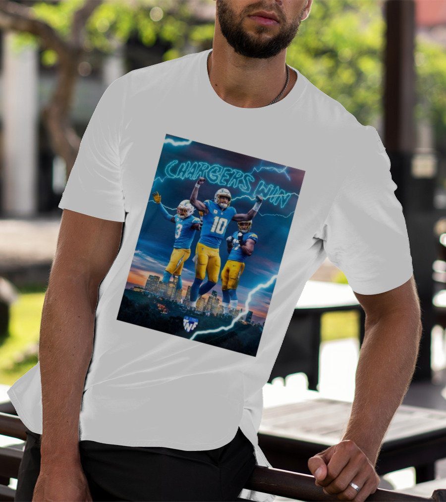 Chargers Win Los Angeles Chargers Electric TNF On Prime T-Shirt
