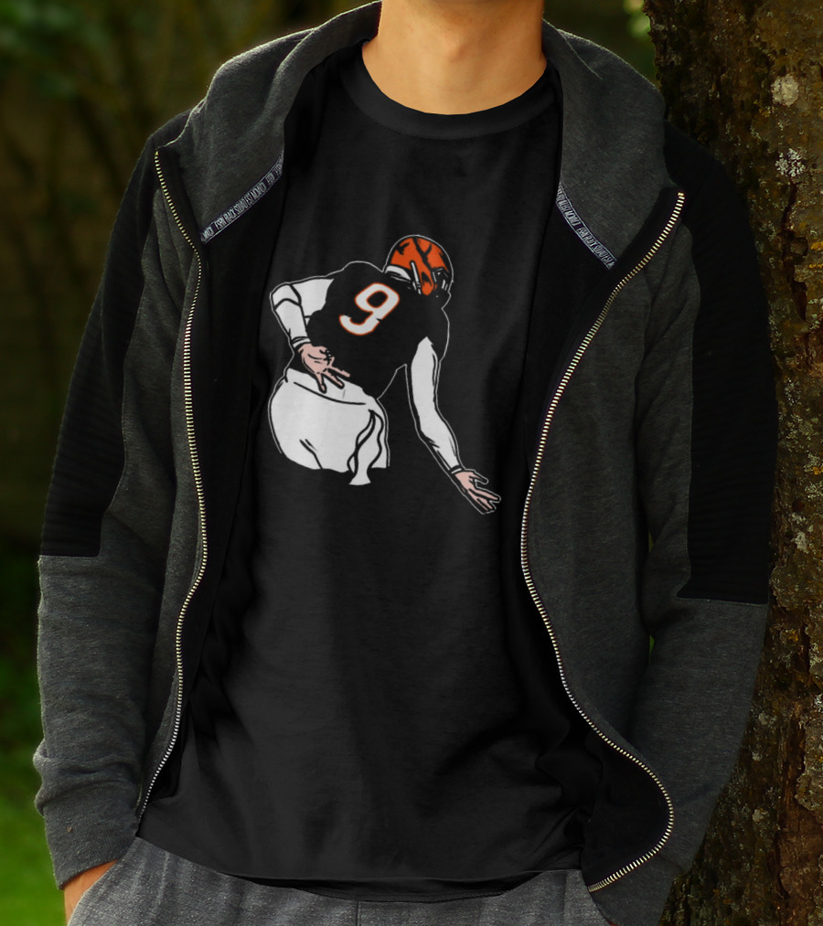 Oe Burrow Griddy Number 9 Cincinnati Bengals NFL Player T-Shirt