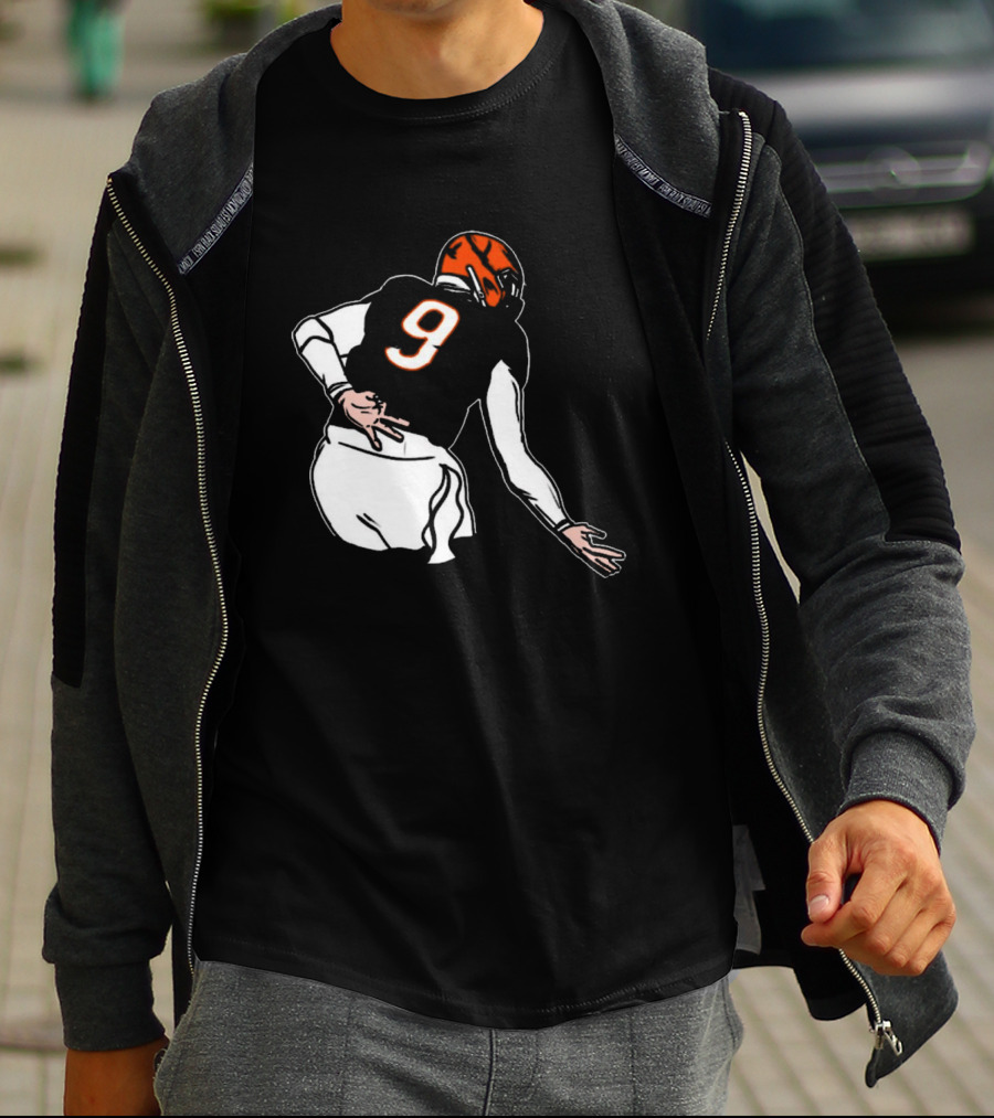 Oe Burrow Griddy Number 9 Cincinnati Bengals NFL Player T-Shirt