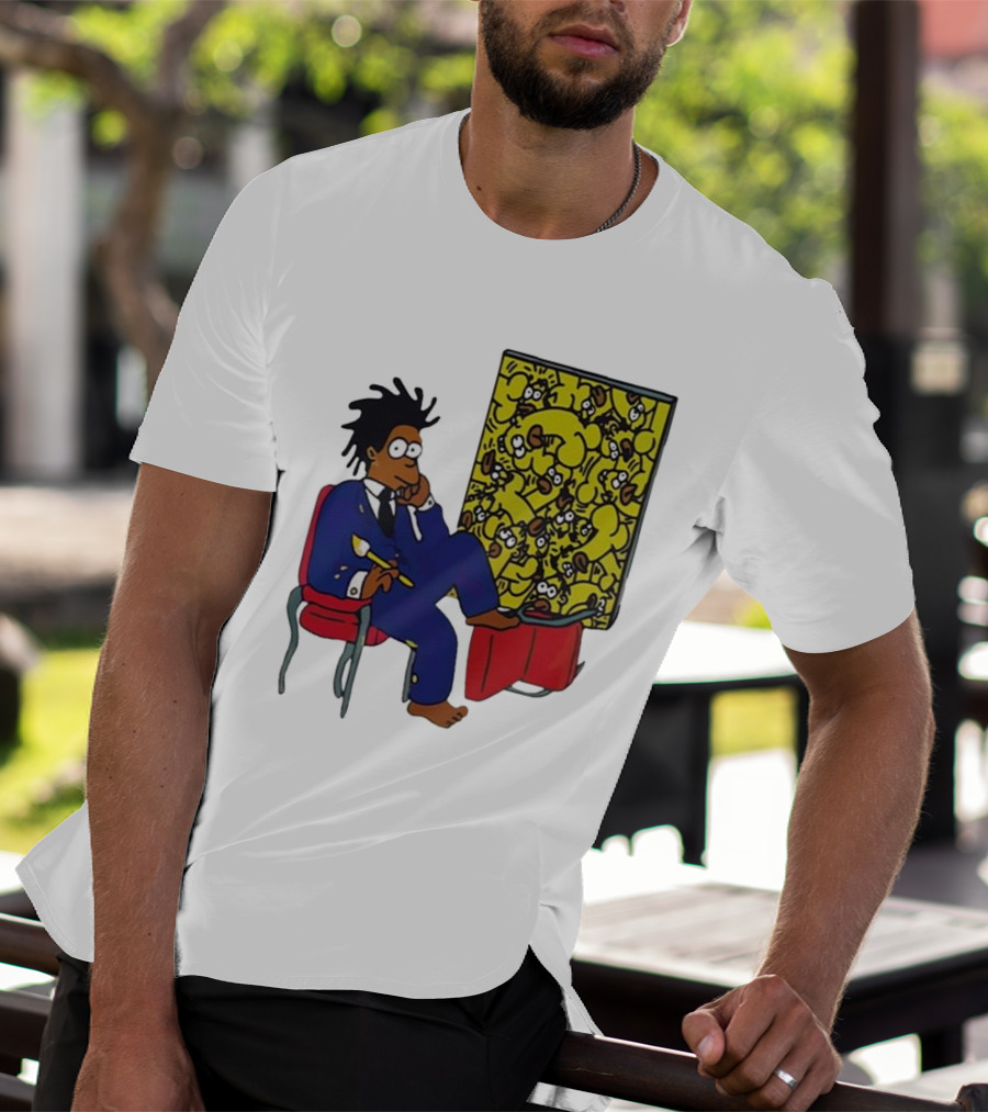 Jay Z Simpson Basquiat-Inspired Simpsons Mashup T-Shirt
