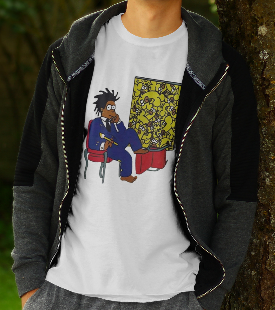 Jay Z Simpson Basquiat-Inspired Simpsons Mashup T-Shirt