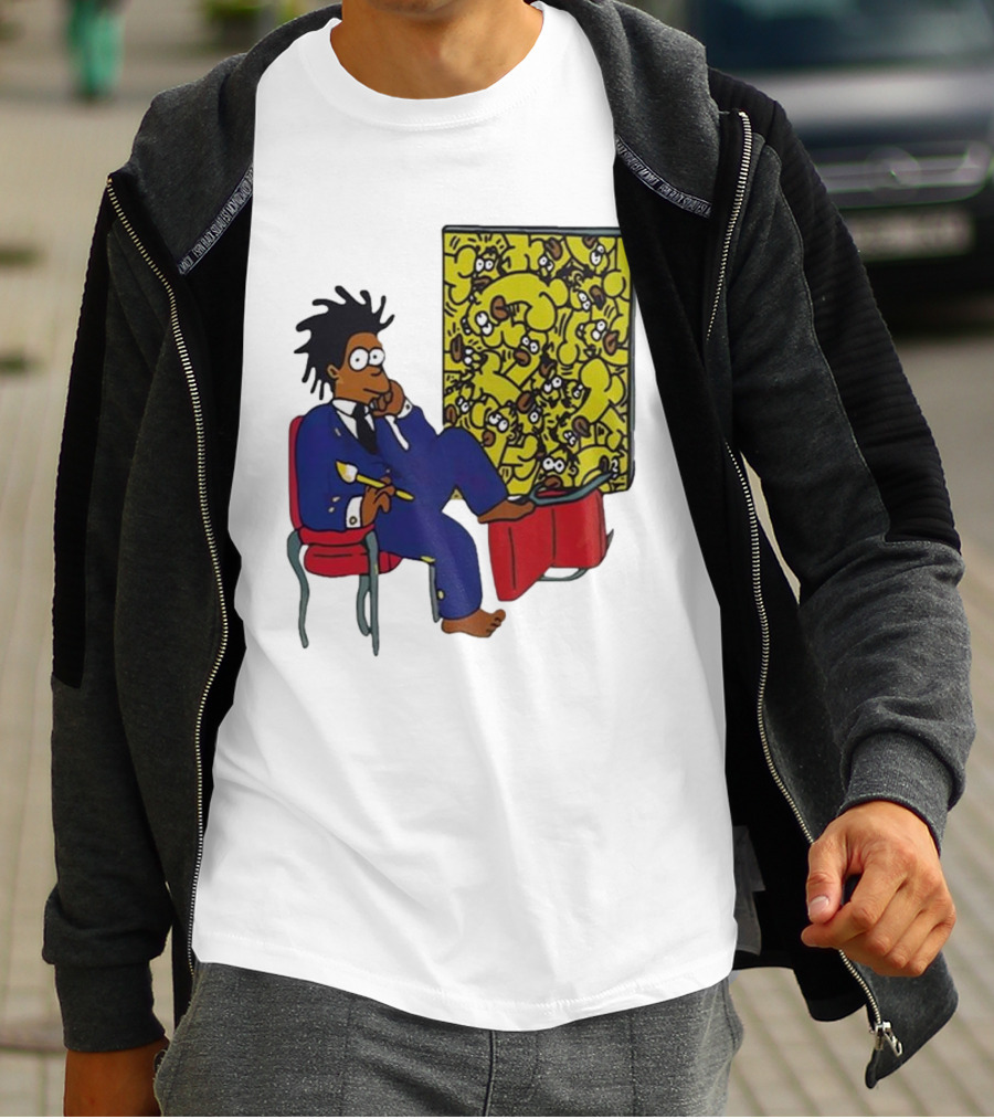 Jay Z Simpson Basquiat-Inspired Simpsons Mashup T-Shirt