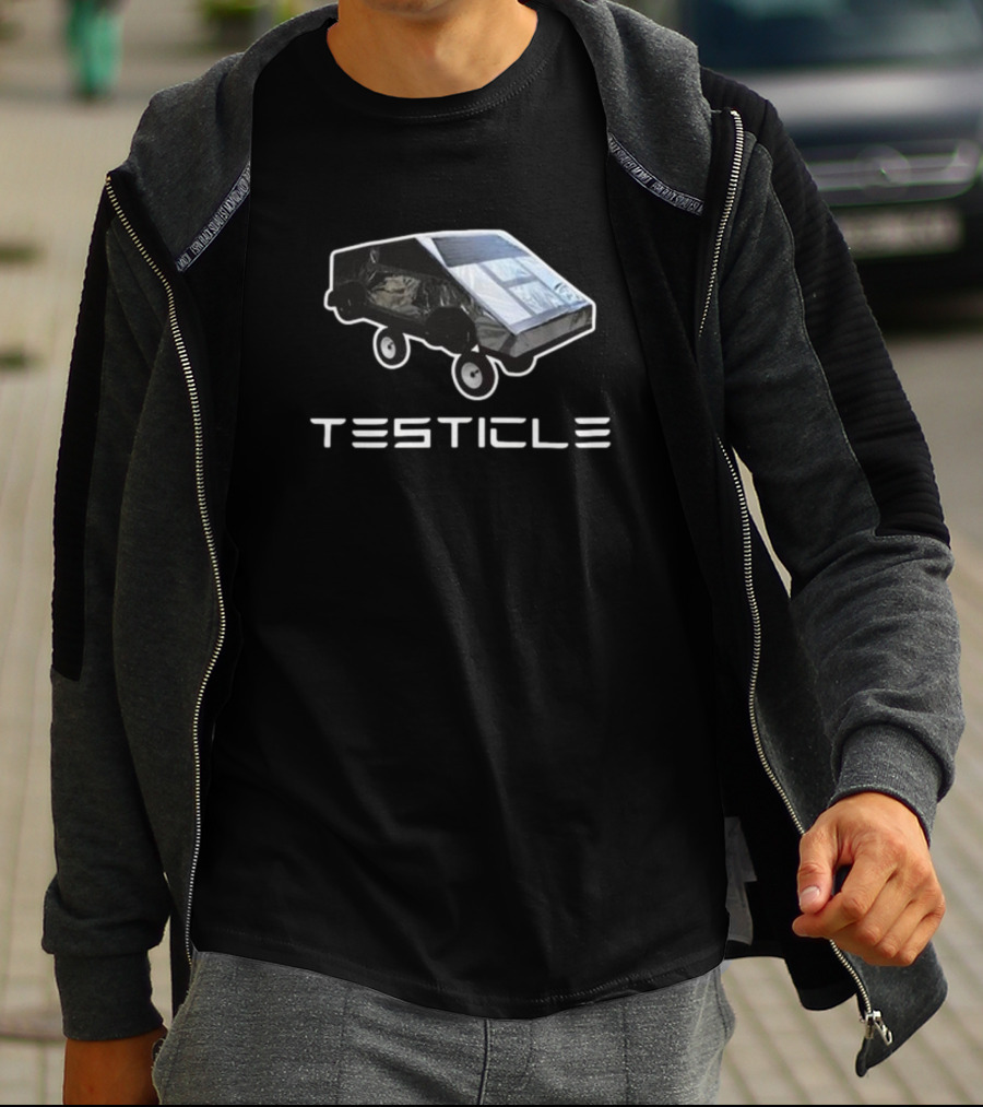 Bruhtees Testicle Tesla Cybertruck T-Shirt