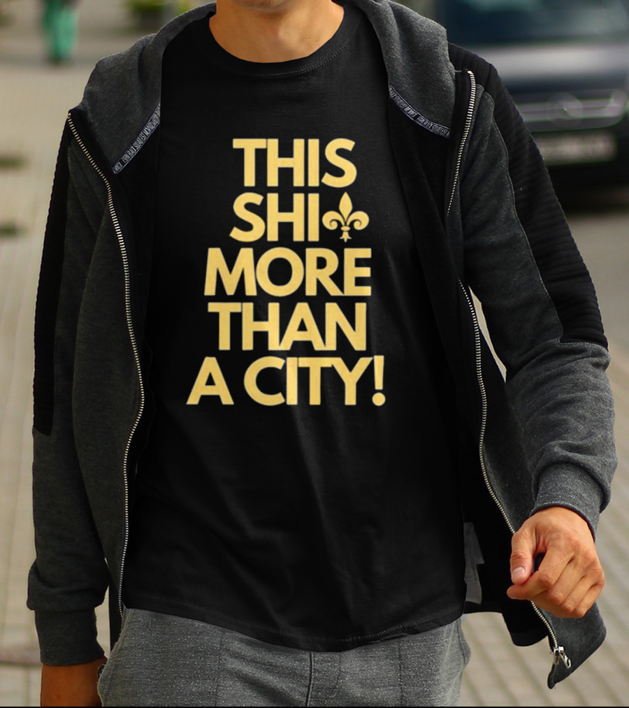 Jono Barnes This Shi More Than A City New Orleans Saints Fleur-de-Lis T-Shirt