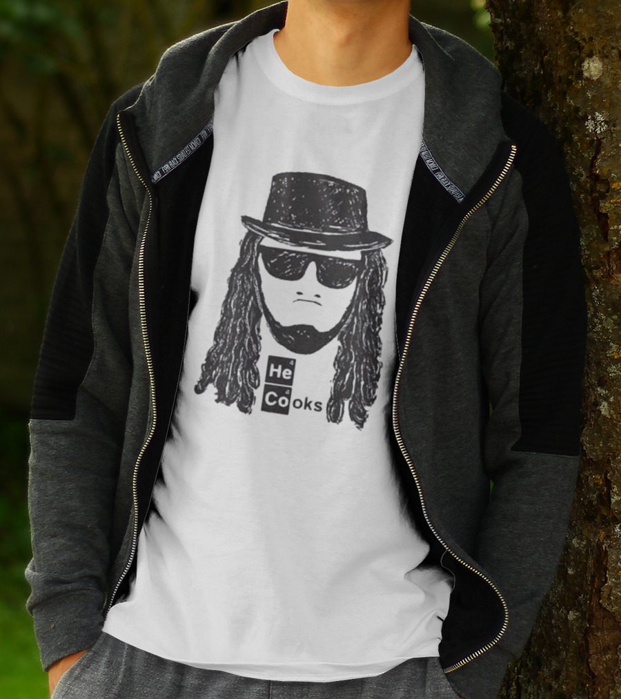 James Cook He Cooks Breaking Bad Parody With Funny Science Twist T-Shirt