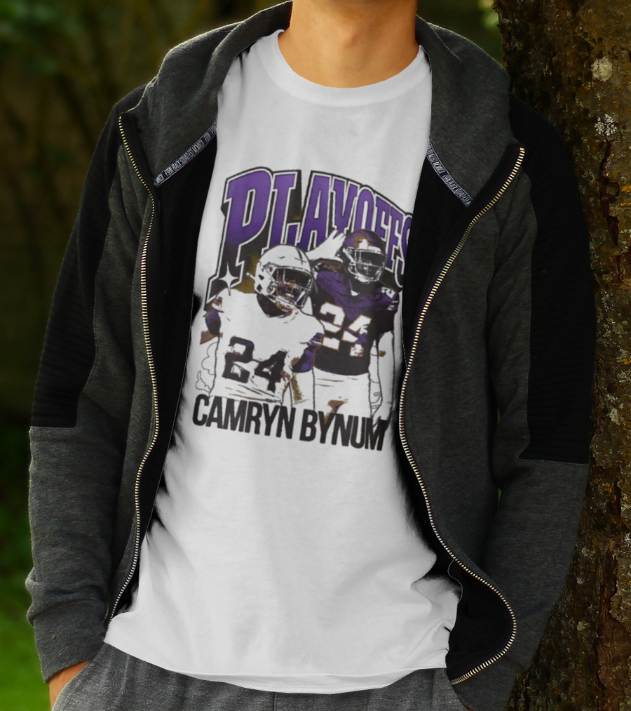 Camryn Bynum Playoffs Minnesota Vikings 24 NFL Vintage T-Shirt