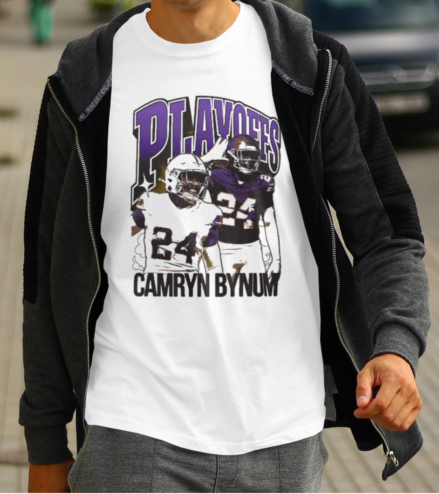 Camryn Bynum Playoffs Minnesota Vikings 24 NFL Vintage T-Shirt