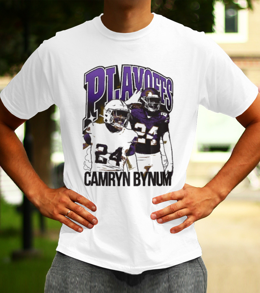 Camryn Bynum Playoffs Minnesota Vikings 24 NFL Vintage T-Shirt