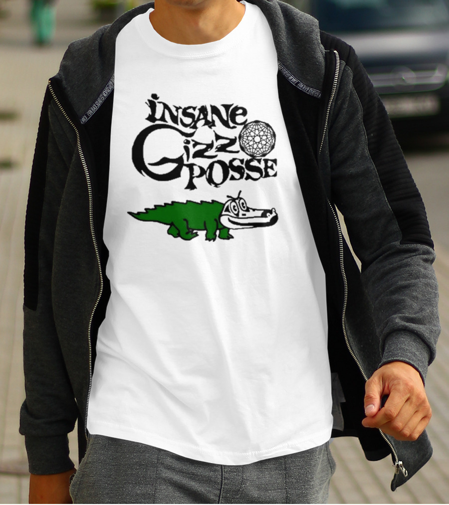 Insane Gizz Posse Crocodile Cartoon Faygo Creme Soda T-Shirt