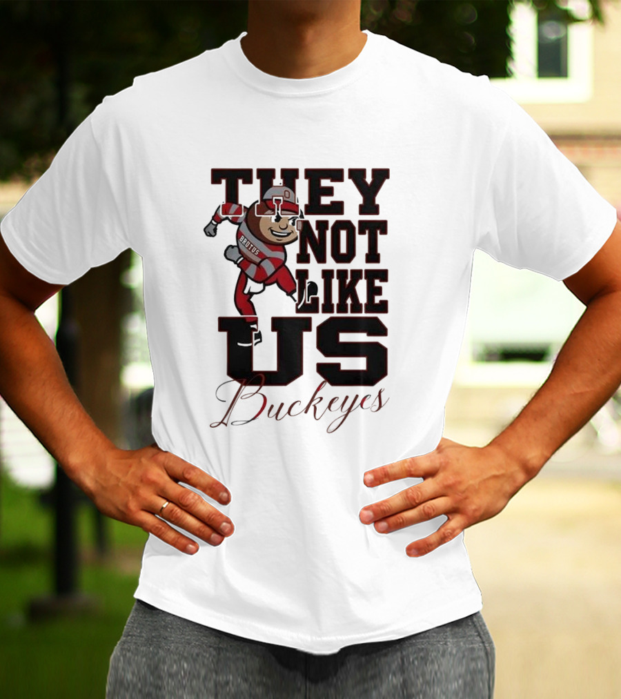 Ohio State Buckeyes They Not Like Us Brutus Champion 2025 T-Shirt