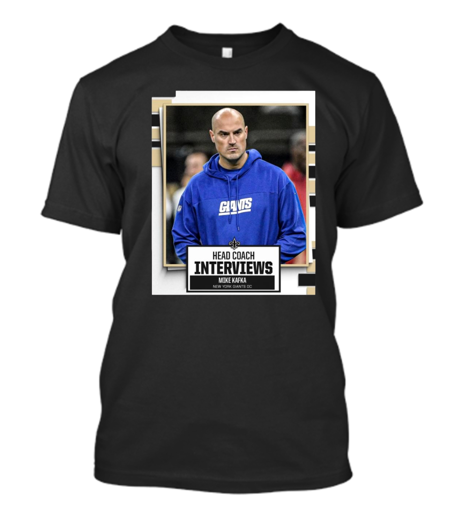 Head Coach Interviews Mike Kafka New Orleans Saints New York Giants OC T-Shirt