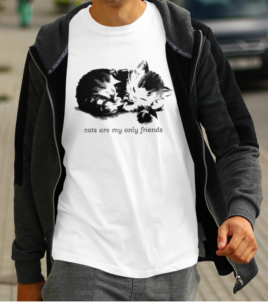 Angeltype Cats Are My Only Friends T-Shirt
