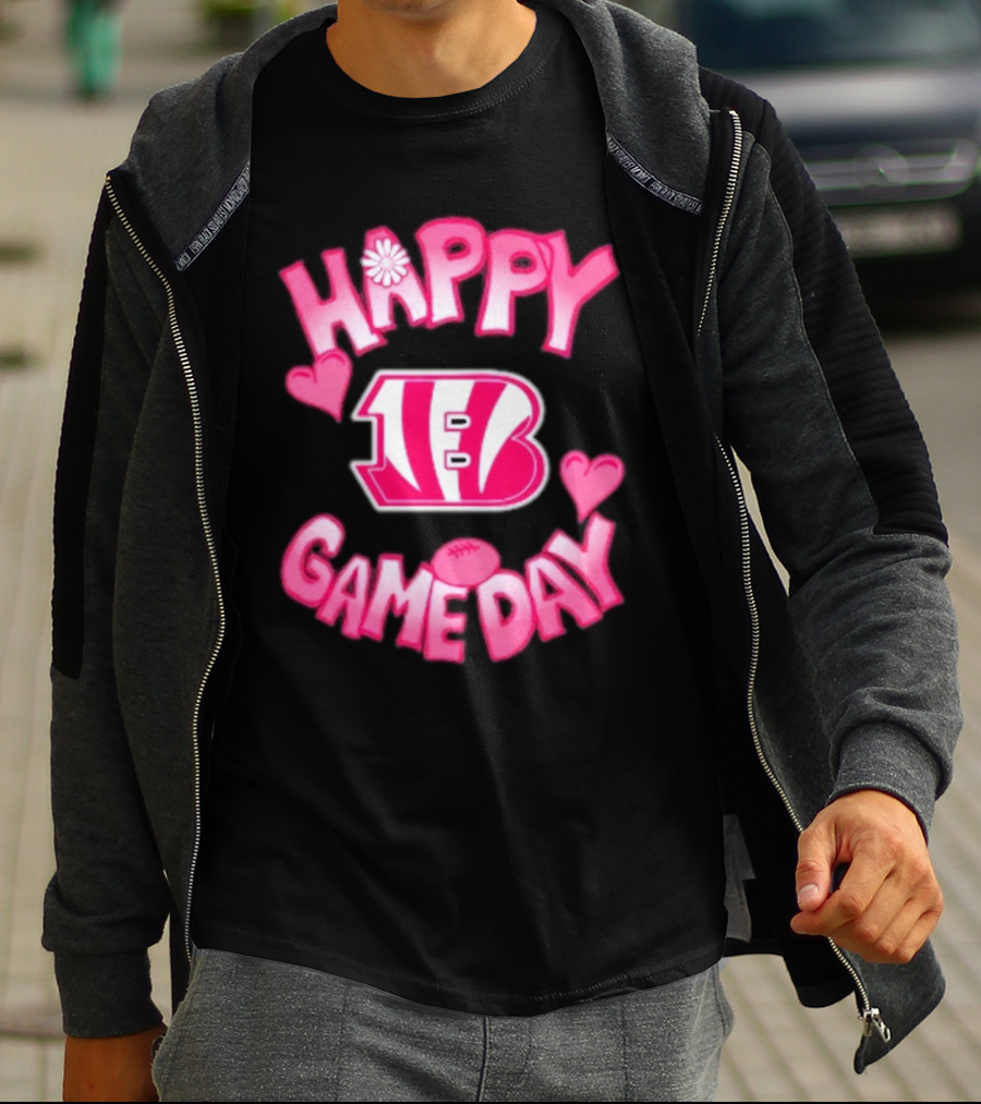 Cincinnati Bengals Happy Gameday Valentine’s Day 2025 T-Shirt