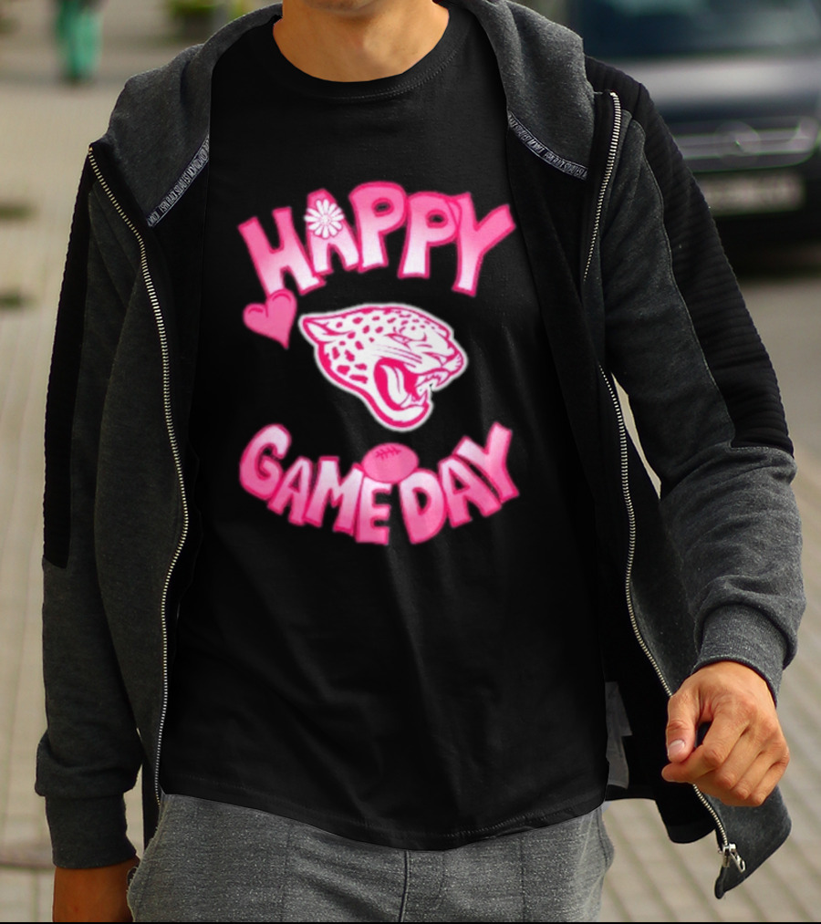 Valentine’s Day Happy Gameday 2025 Jacksonville Jaguars T-Shirt