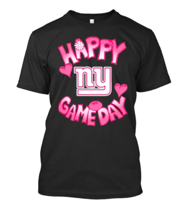 NY Giants Valentines Happy Gameday 2025 T-Shirt