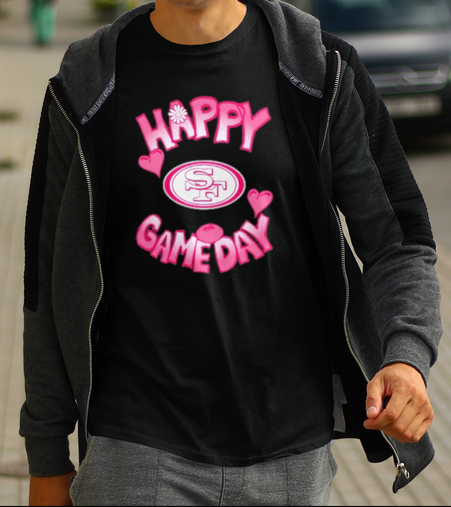 San Francisco 49ers Happy Gameday Valentine's Day 2025 T-Shirt
