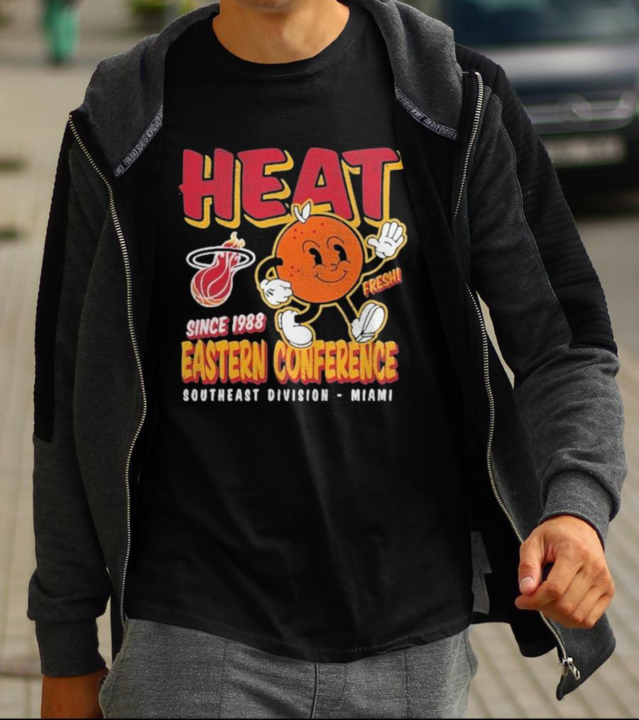 HEAT Since 1988 Eastern Conference Southeast Division Miami Fresh T-Shirt