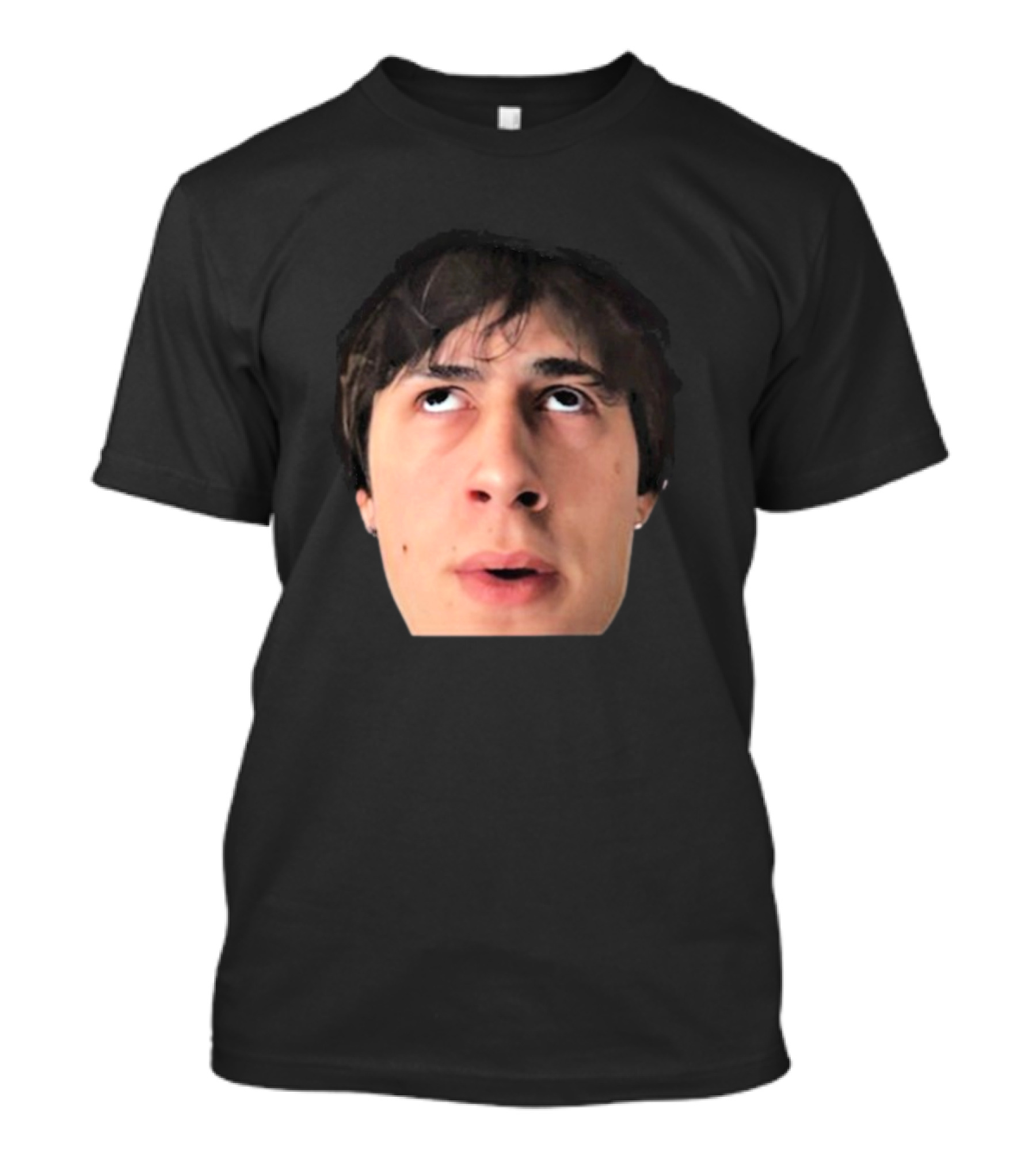 ``` James Clark Looking Up Expression Face ``` T-Shirt