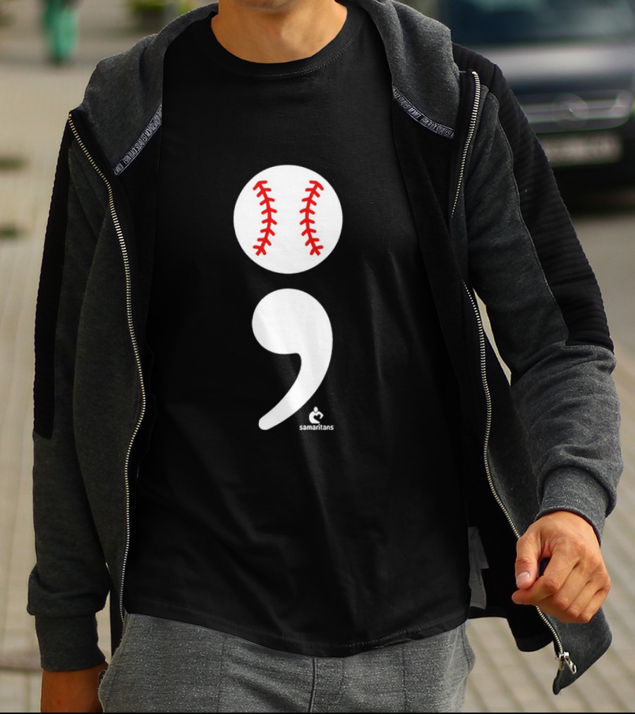 Jarren Duran The Game Isn’t Over Baseball Semicolon Symbol T-Shirt