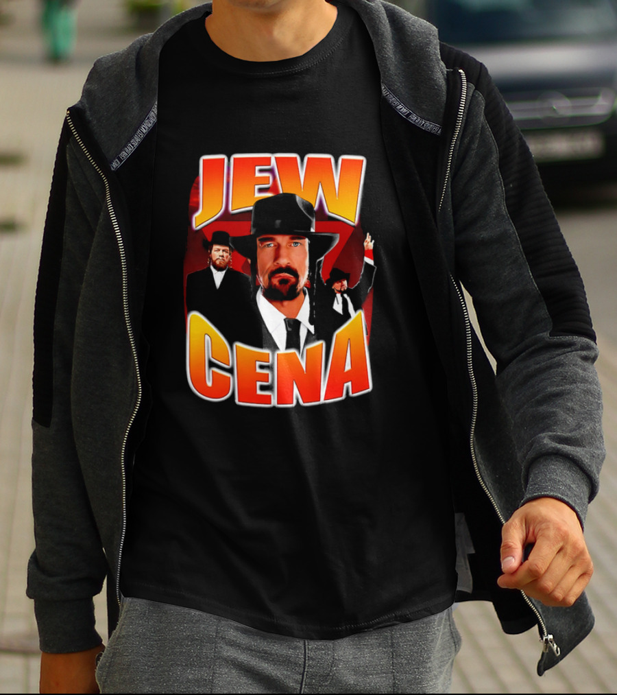 Jew Cena Fedora Hat Jewish Attire Ensemble T-Shirt