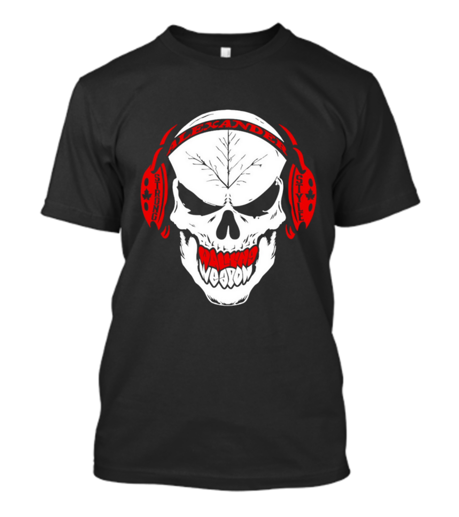 Josh Alexander Strong Style Walking Weapon Skull T-Shirt