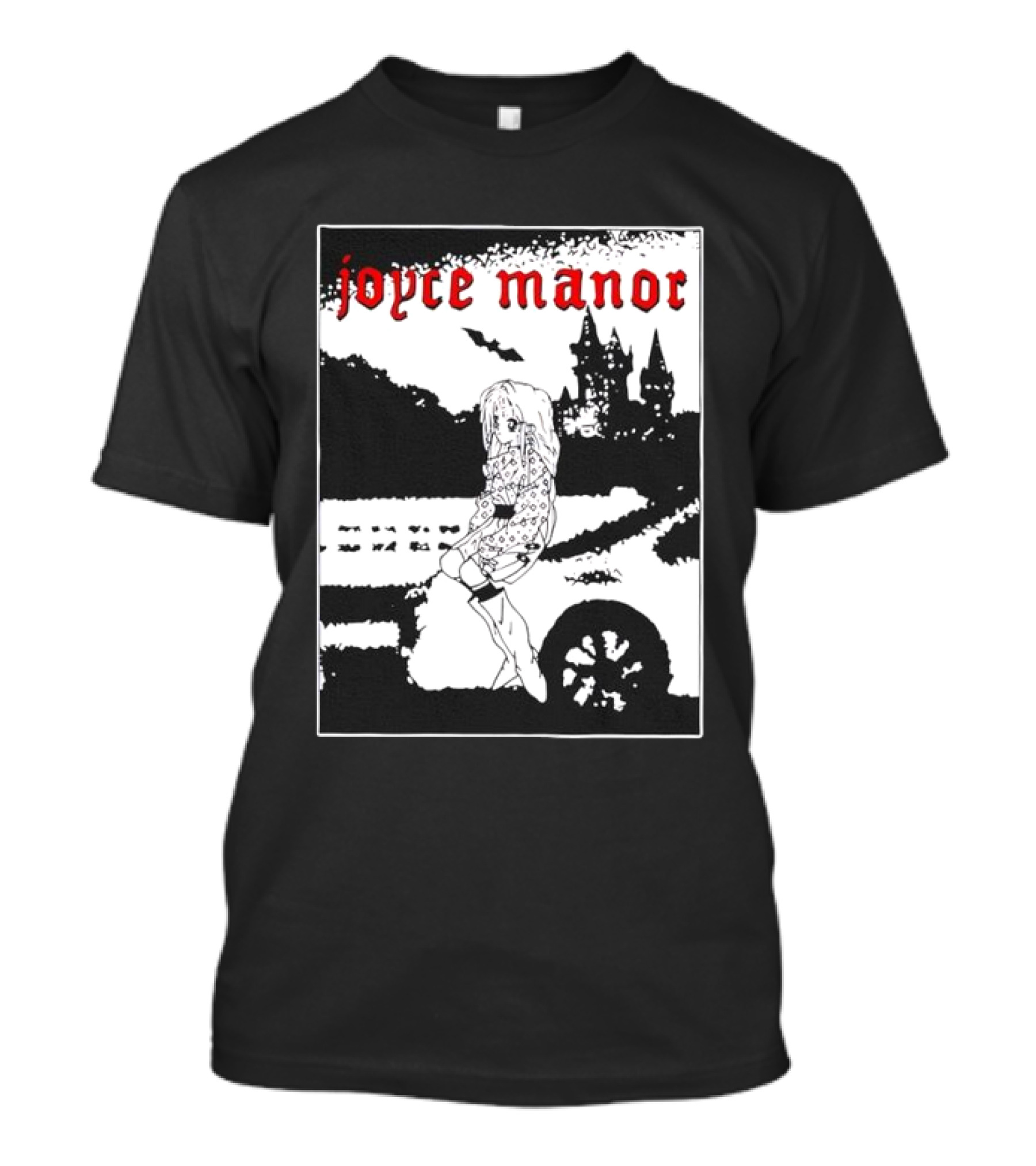 Joyce Manor Castle Anime Girl And Bat T-Shirt
