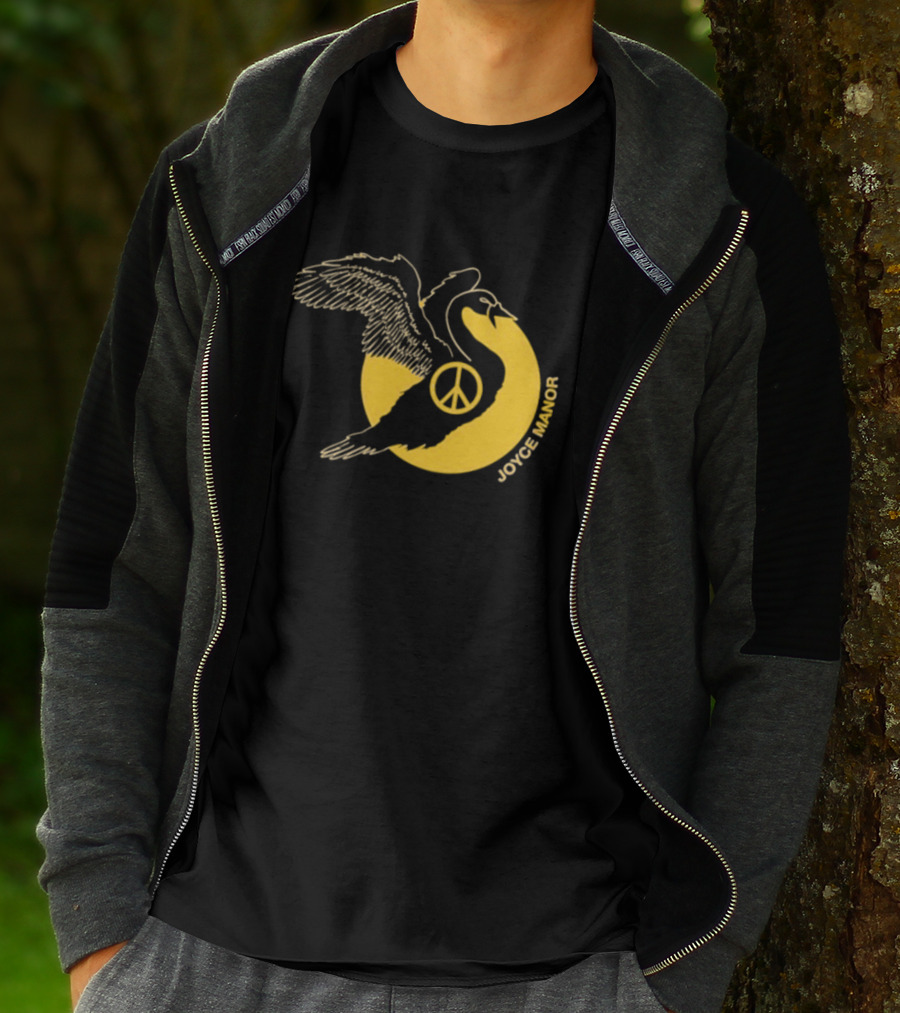 Joyce Manor Peace Swan With Peace Symbol Circle T-Shirt