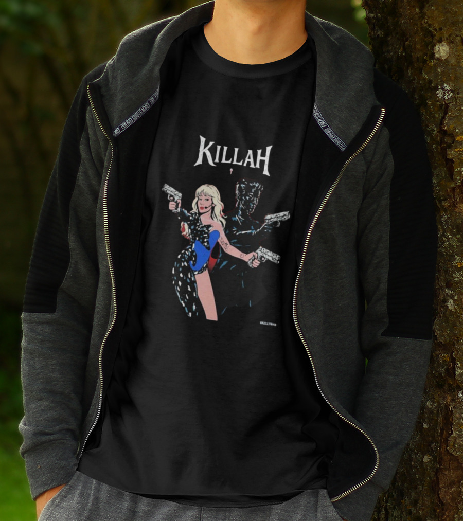 KILLAH Coachella 2025 Lady Gaga X Gesaffelstein Retro Comics Style T-Shirt