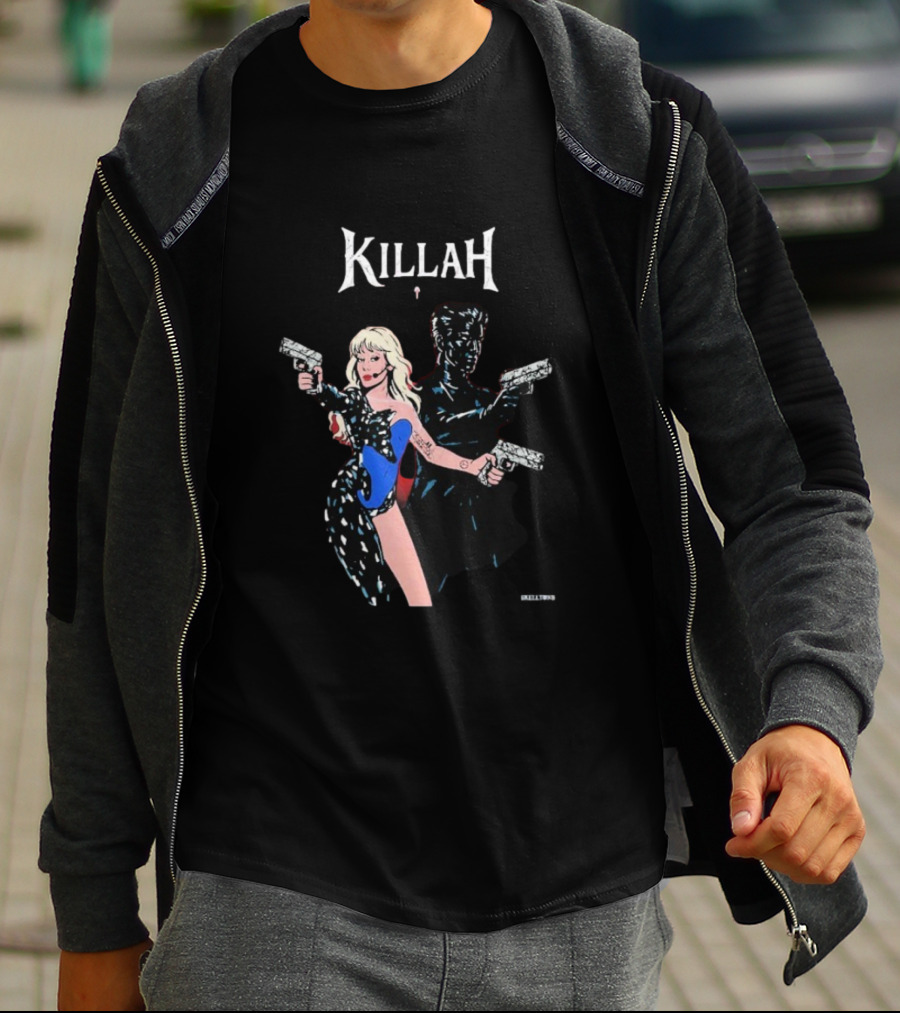 KILLAH Coachella 2025 Lady Gaga X Gesaffelstein Retro Comics Style T-Shirt