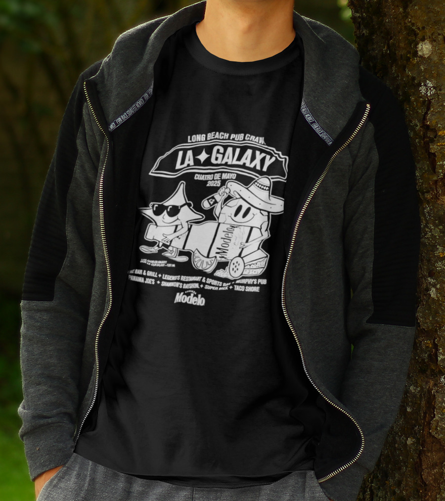 LA Galaxy Long Beach Pub Crawl Summer Vibe Festivities T-Shirt