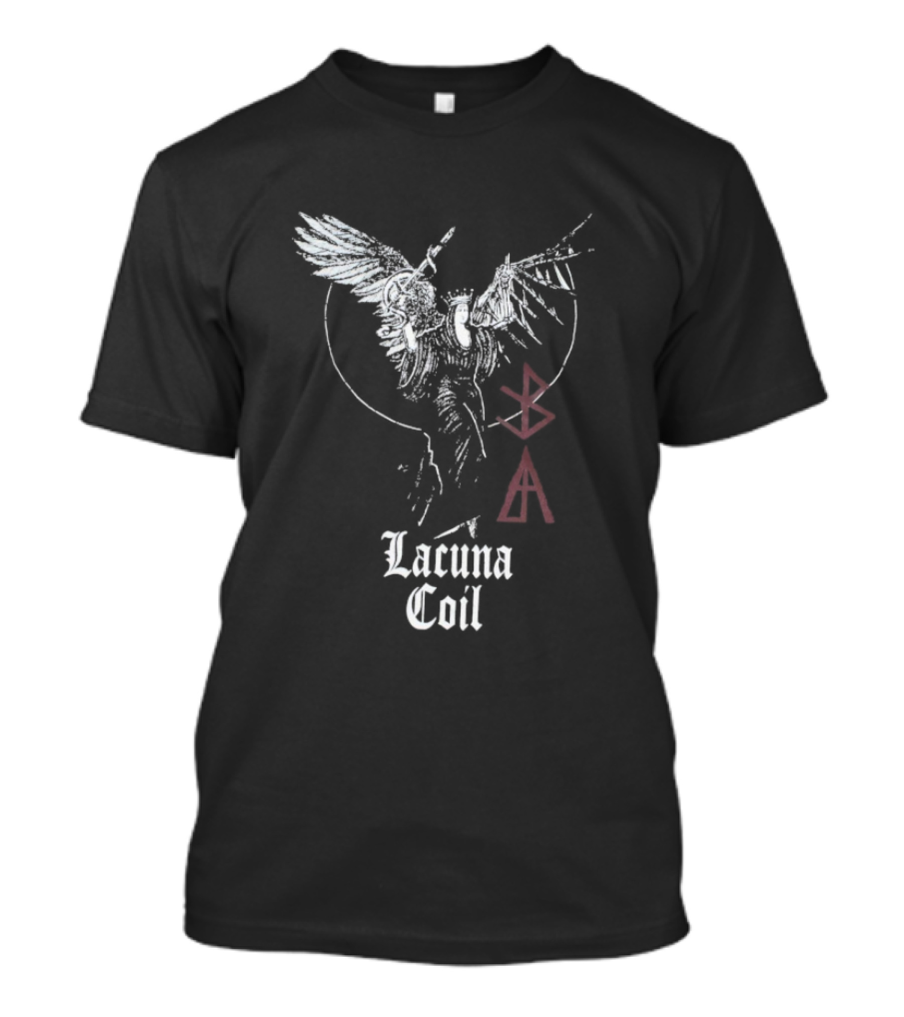 Lacuna Coil Layers Of Time Wings Symbol T-Shirt