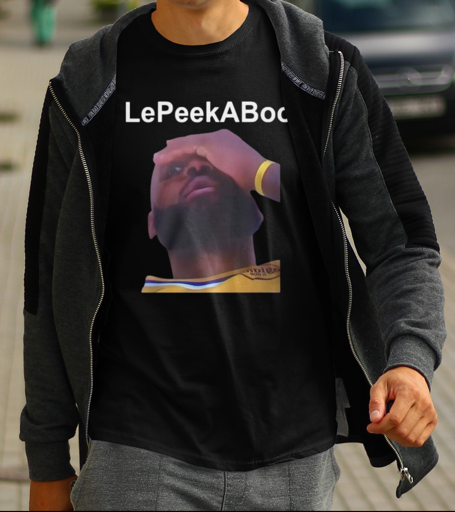 LeBron LePeekABoo Yellow Jersey Wristband T-Shirt