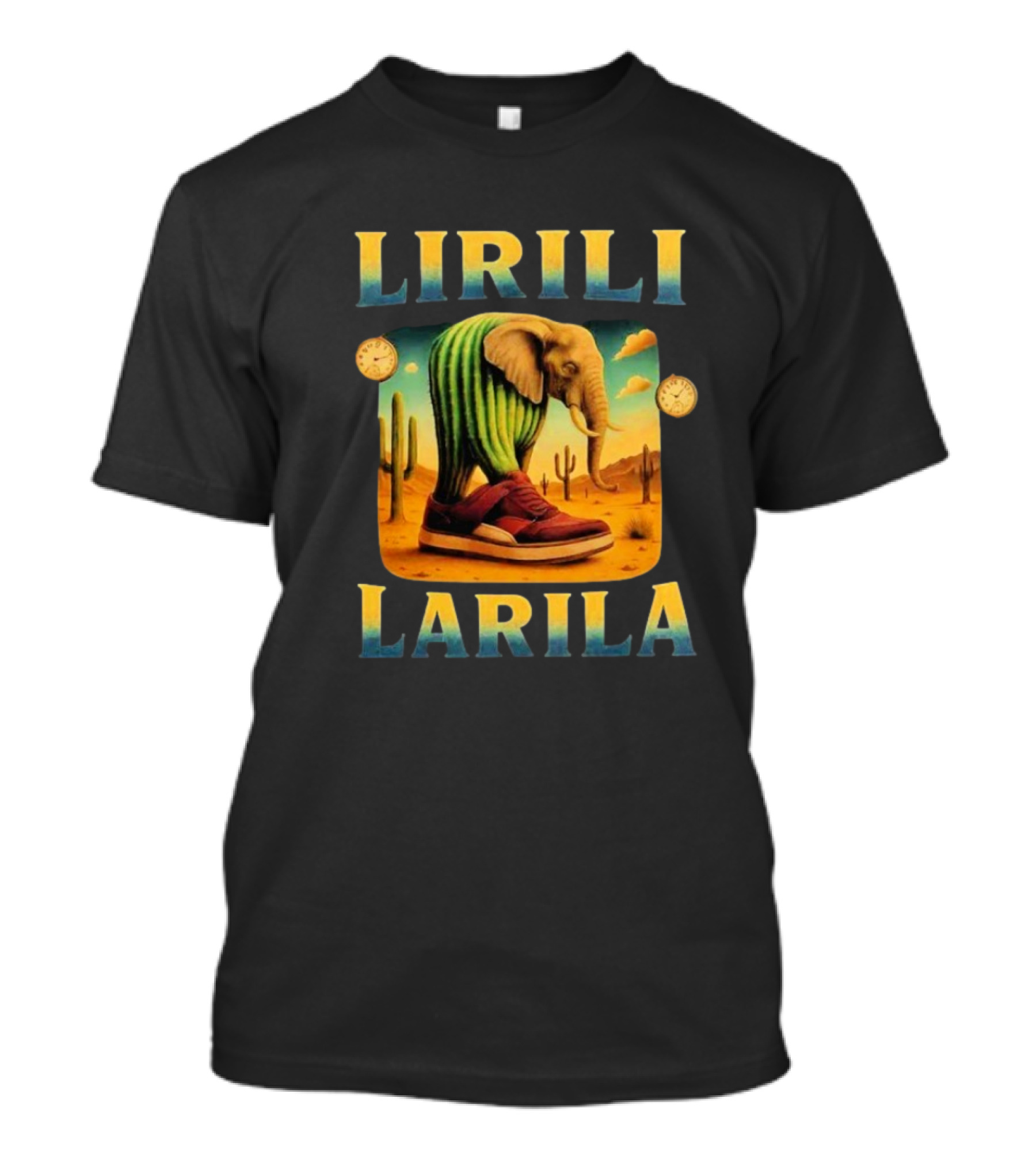 Lirili Larila Elephant Cactus Sneakers Desert S T-Shirt