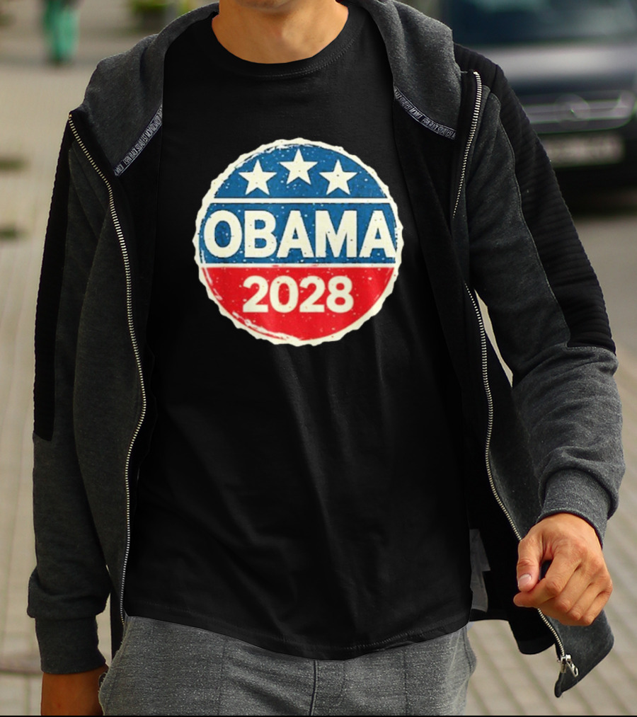 Lisa Guerrero Obama 2028 Three Star Blue Red T-Shirt