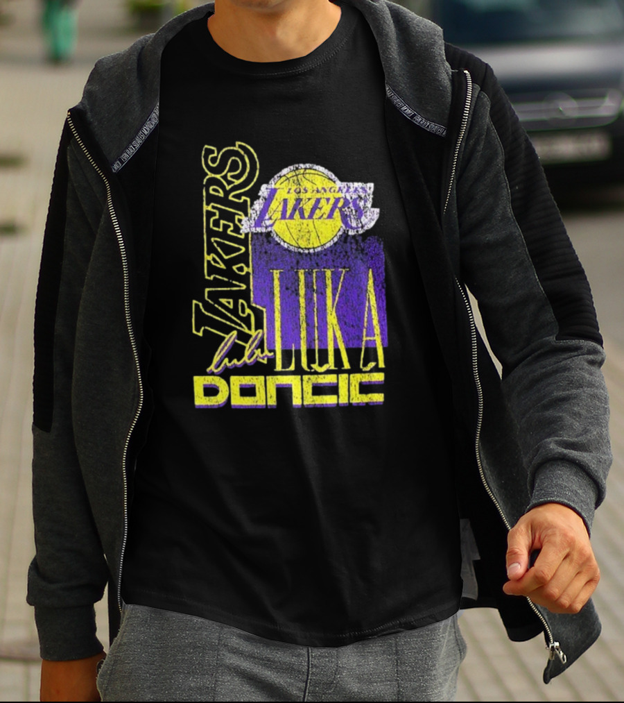 Los Angeles Lakers Luka Doncic NBA Player New Era T-Shirt