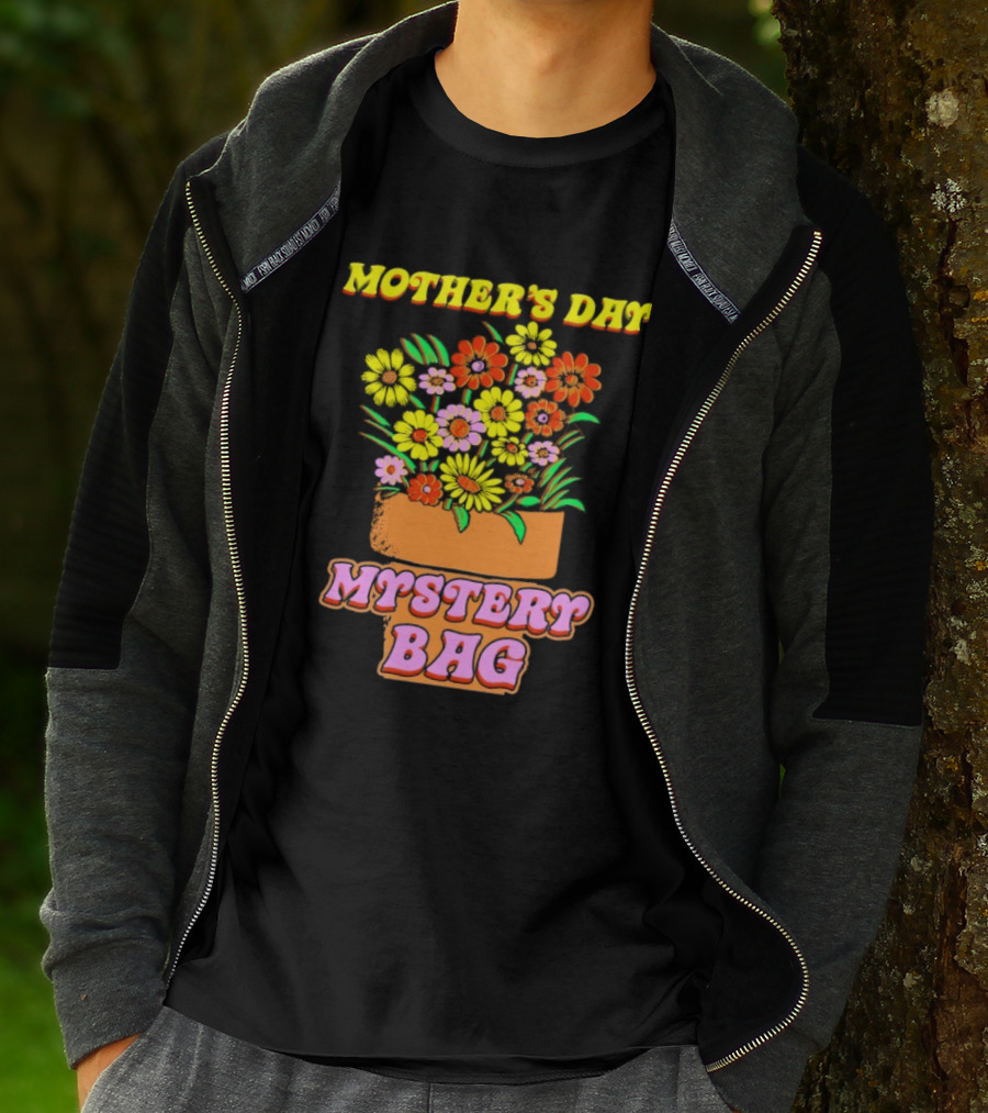 Mother’s Day Mystery Bag Colorful Flower Arrangement T-Shirt
