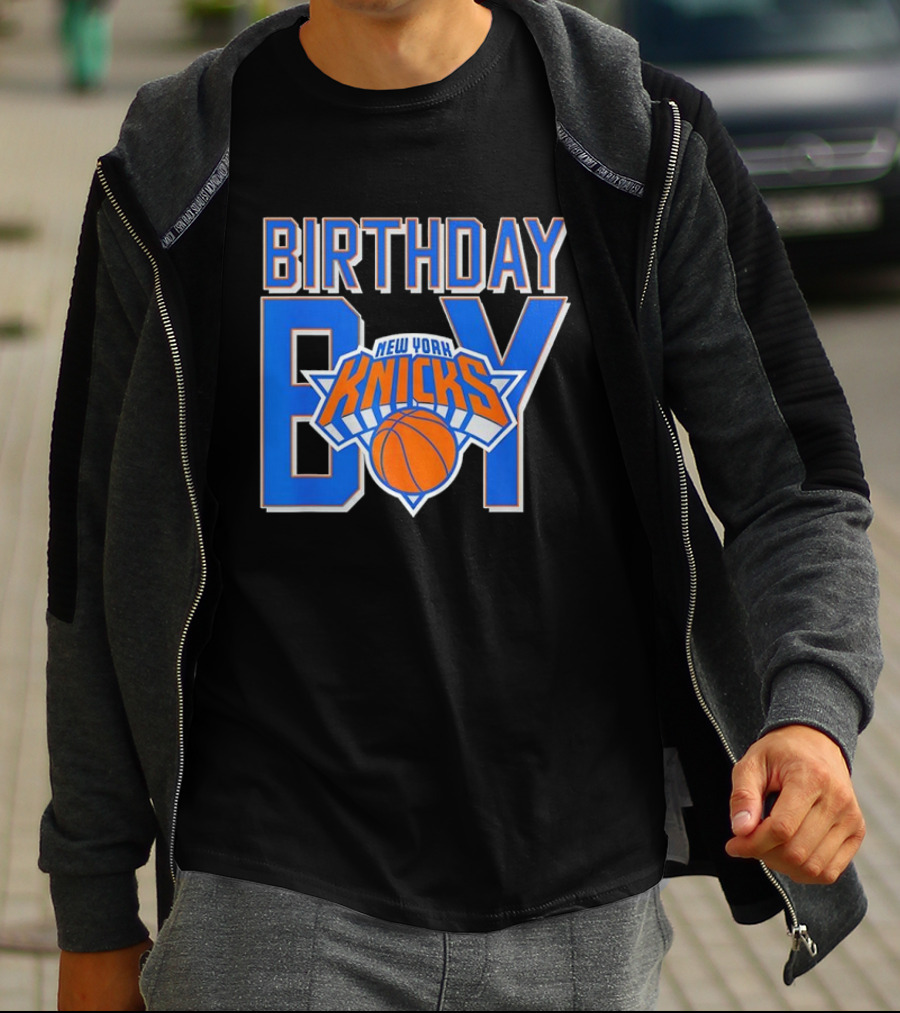 New York Knicks NBA Birthday Boy Basketball Fan Apparel T-Shirt