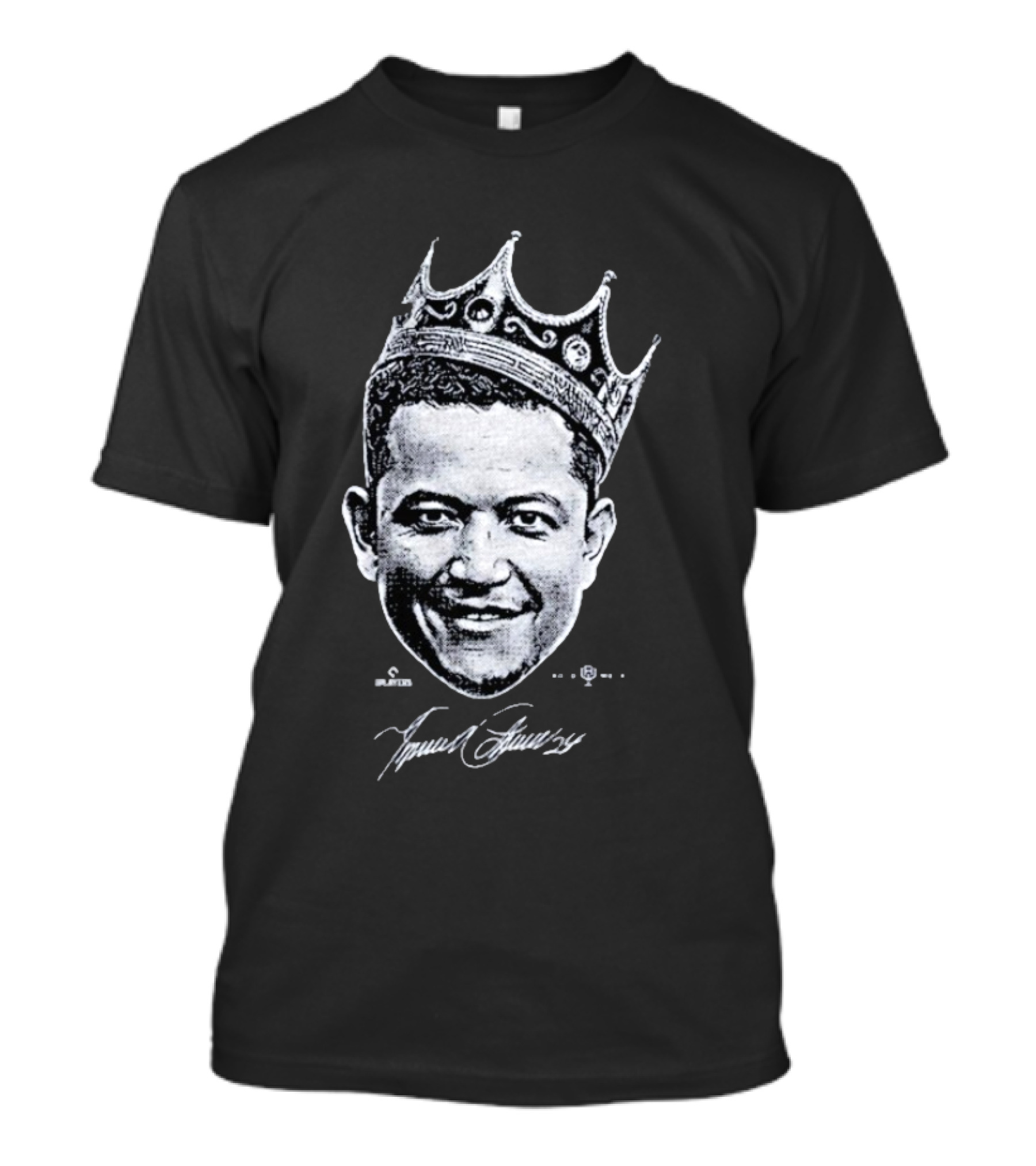 Miguel Cabrera Crown Portrait With Signature T-Shirt