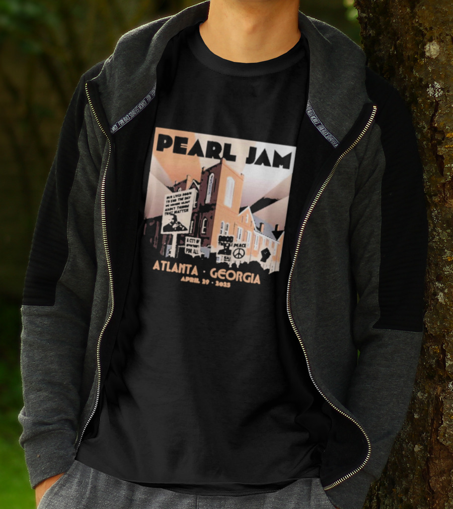 Pearl Jam Atlanta Georgia April 29 2025 Event Dark Matter US Tour T-Shirt