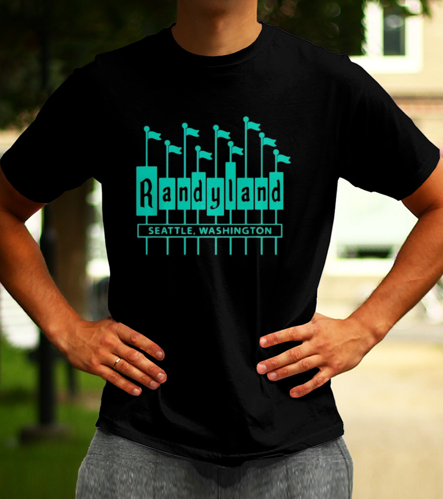 Randyland Seattle Washington Flags T-Shirt