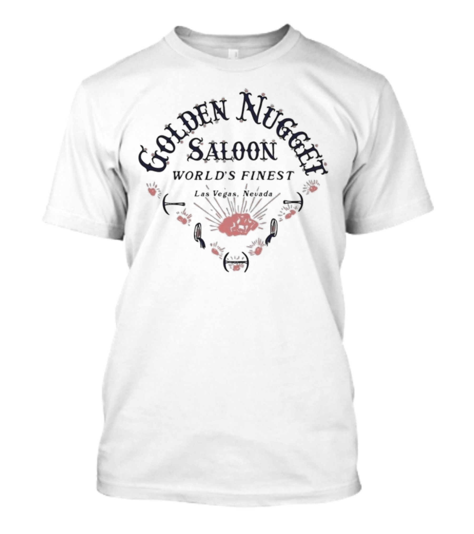 Golden Nugget Saloon World's Finest Las Vegas Vintage Rose T-Shirt
