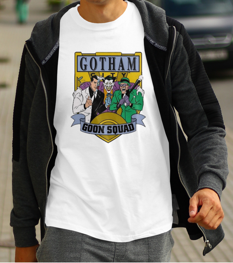 Gotham City Goon Squad Joker Riddler Trios T-Shirt