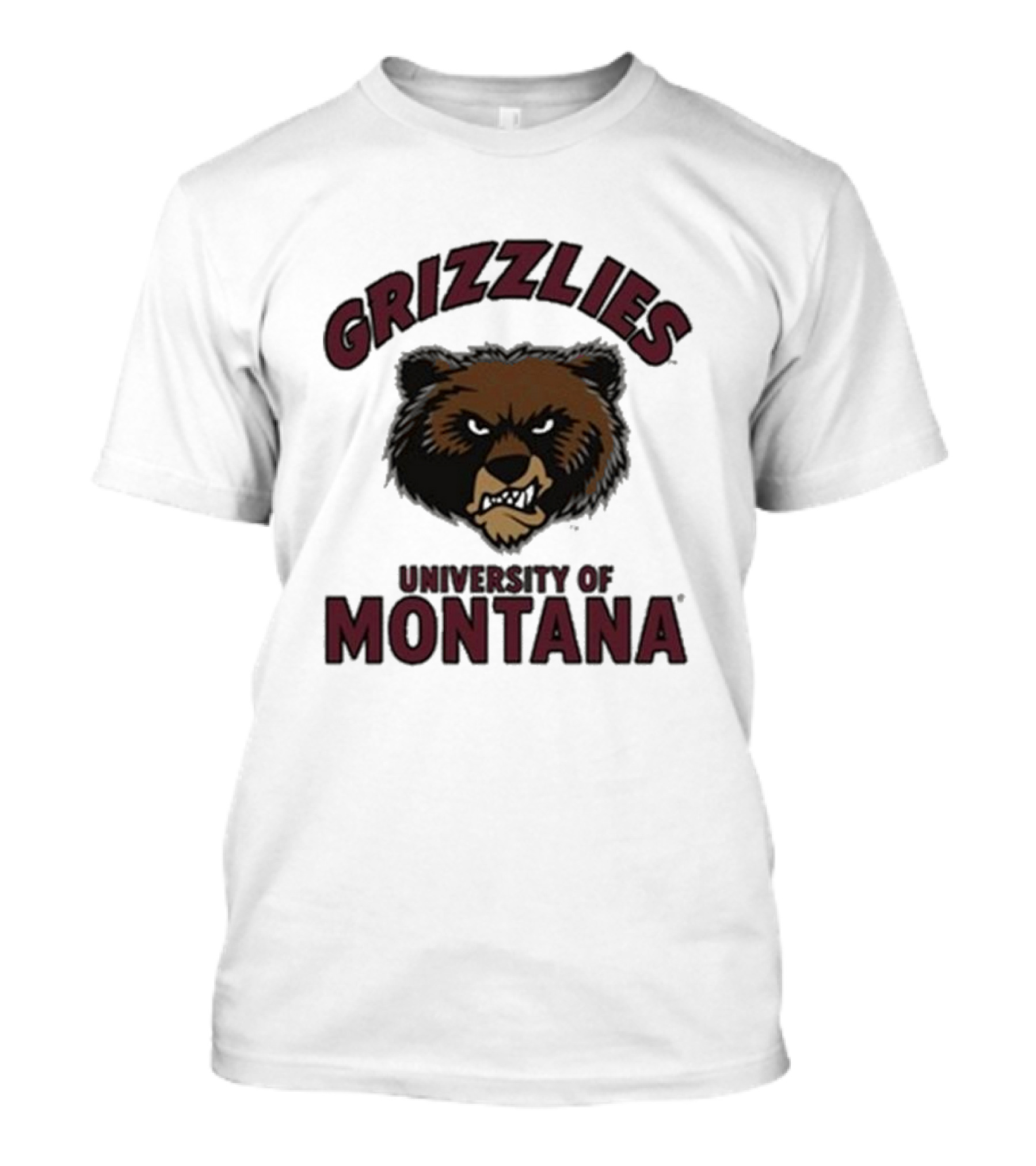 Grizzlies University Of Montana Bear Head T-Shirt