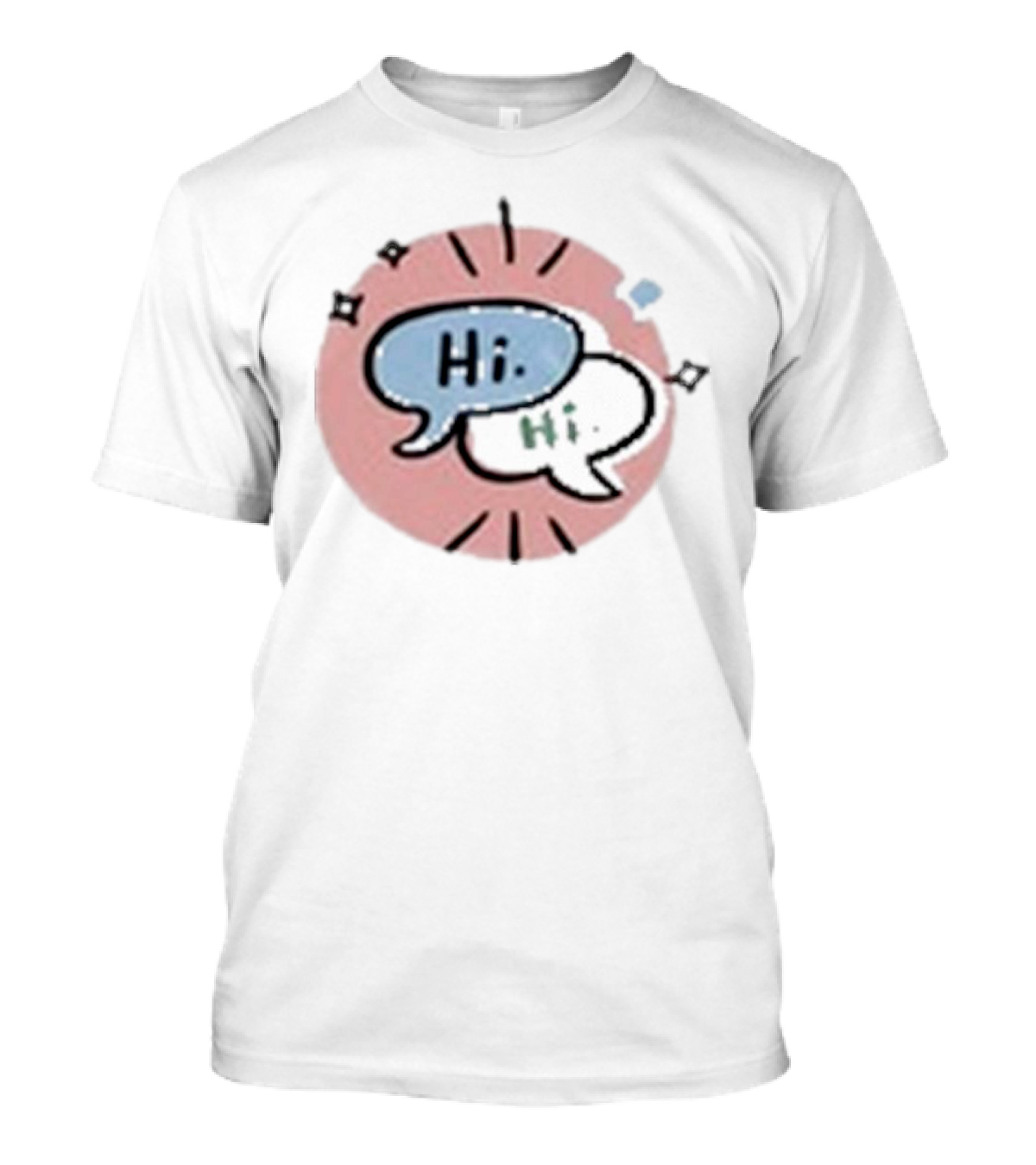 Heartstopper Hi Hi Love Story Conversation Bubbles T-Shirt