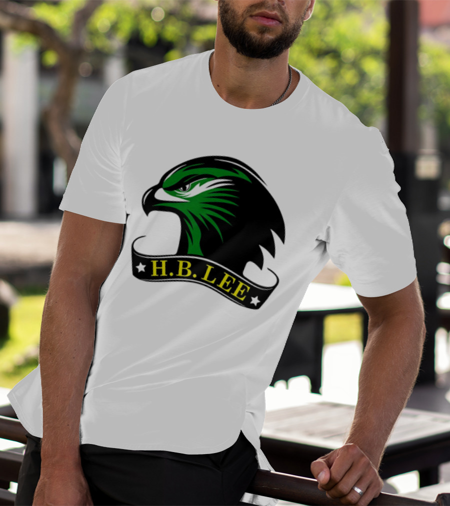 H.B. Lee Green Eagle Emblem T-Shirt