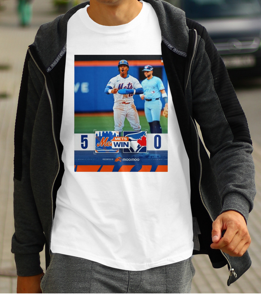 New York Mets Win 5-0 Toronto Blue Jays April 4 2025 T-Shirt